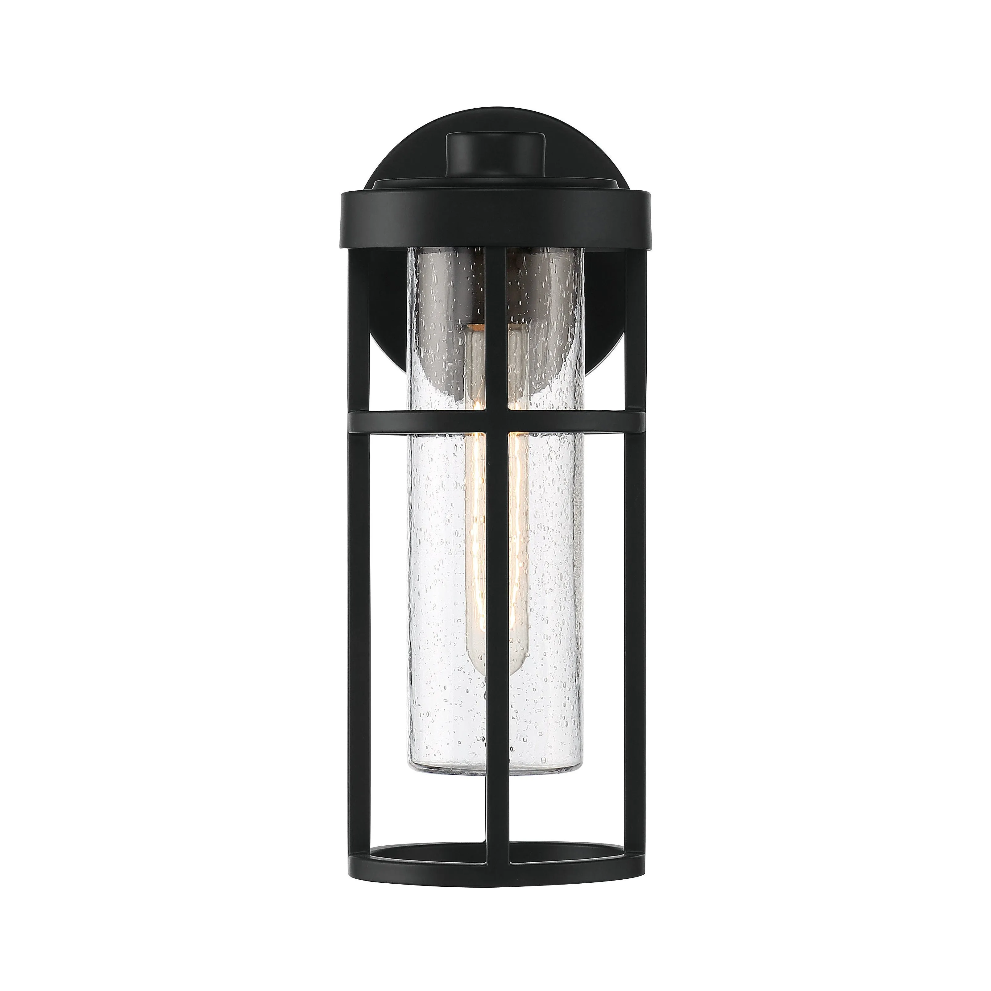 Encompass 1 Light Small Outdoor Wall Lantern in Midnight