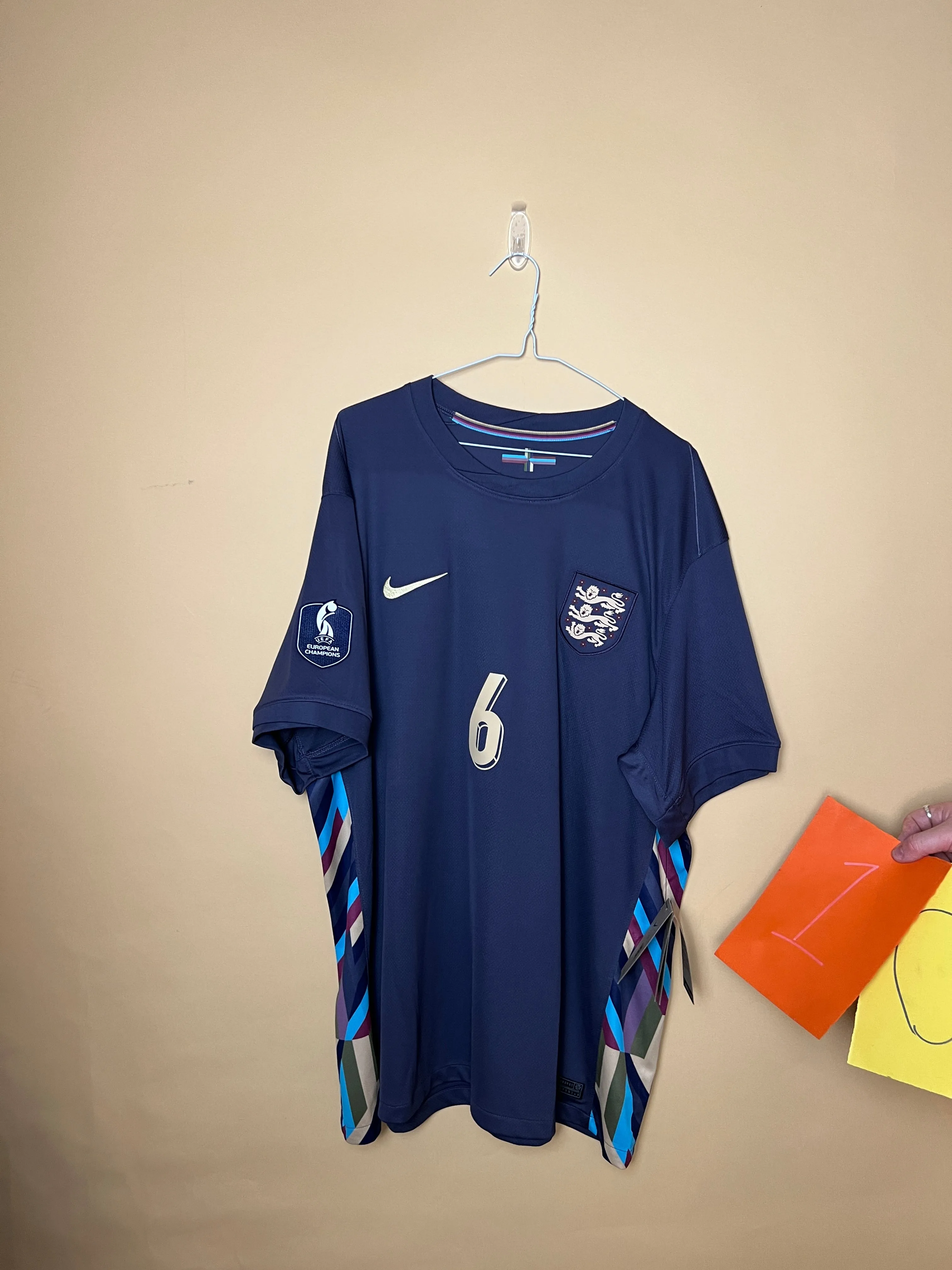 England Away 2024 2XL Straight Fit Shirt - Williamson 6 (w/ Euros 22 Patch)