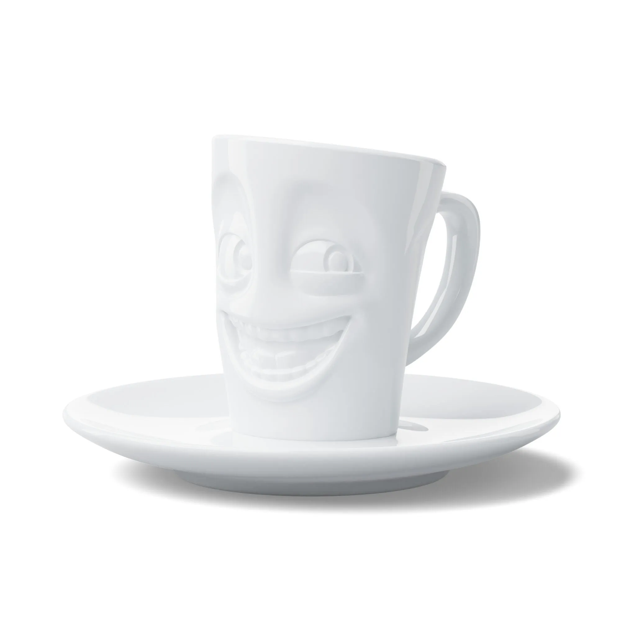 Espresso Cup with Saucer, Joking Face