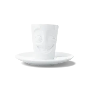 Espresso Cup with Saucer, Joking Face