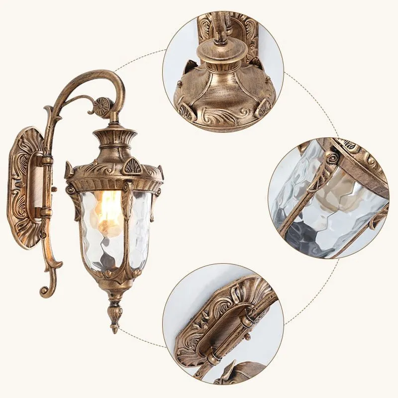 European Retro Garden Yard Porch Light