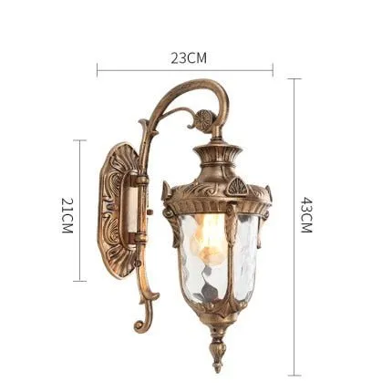 European Retro Garden Yard Porch Light