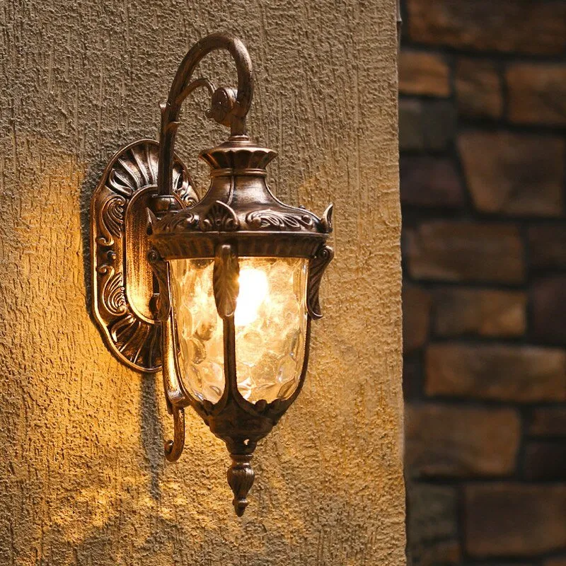 European Retro Garden Yard Porch Light