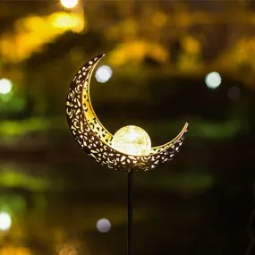 FairyMoon Light - Wasserdichte Mondförmige Solarbetriebene Metall-Fee-Lichter