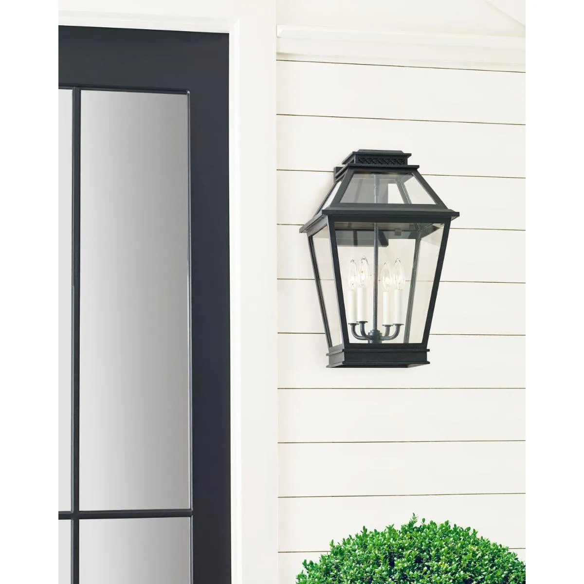 Falmouth Large 19 In. 4 Lights Outdoor Wall Light Gray Finish