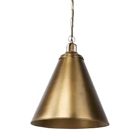 Felicity Metal Cone Pendant in Gold