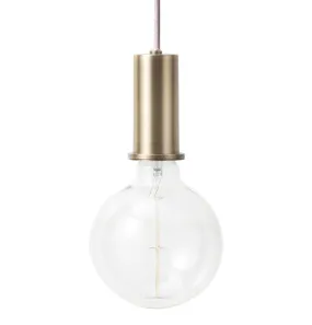 Ferm Living Socket Pendant – Brass – Low