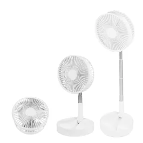 Folding Telescopic 4.5W Portable Height/Tilt Adjustable Rechargeable Cordless Fan