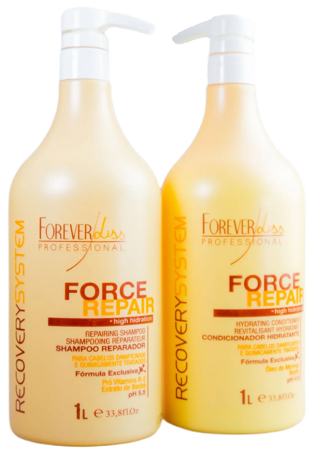 Force Repair Recovery System Hair Treatment Kit 2x1L - Forever Liss