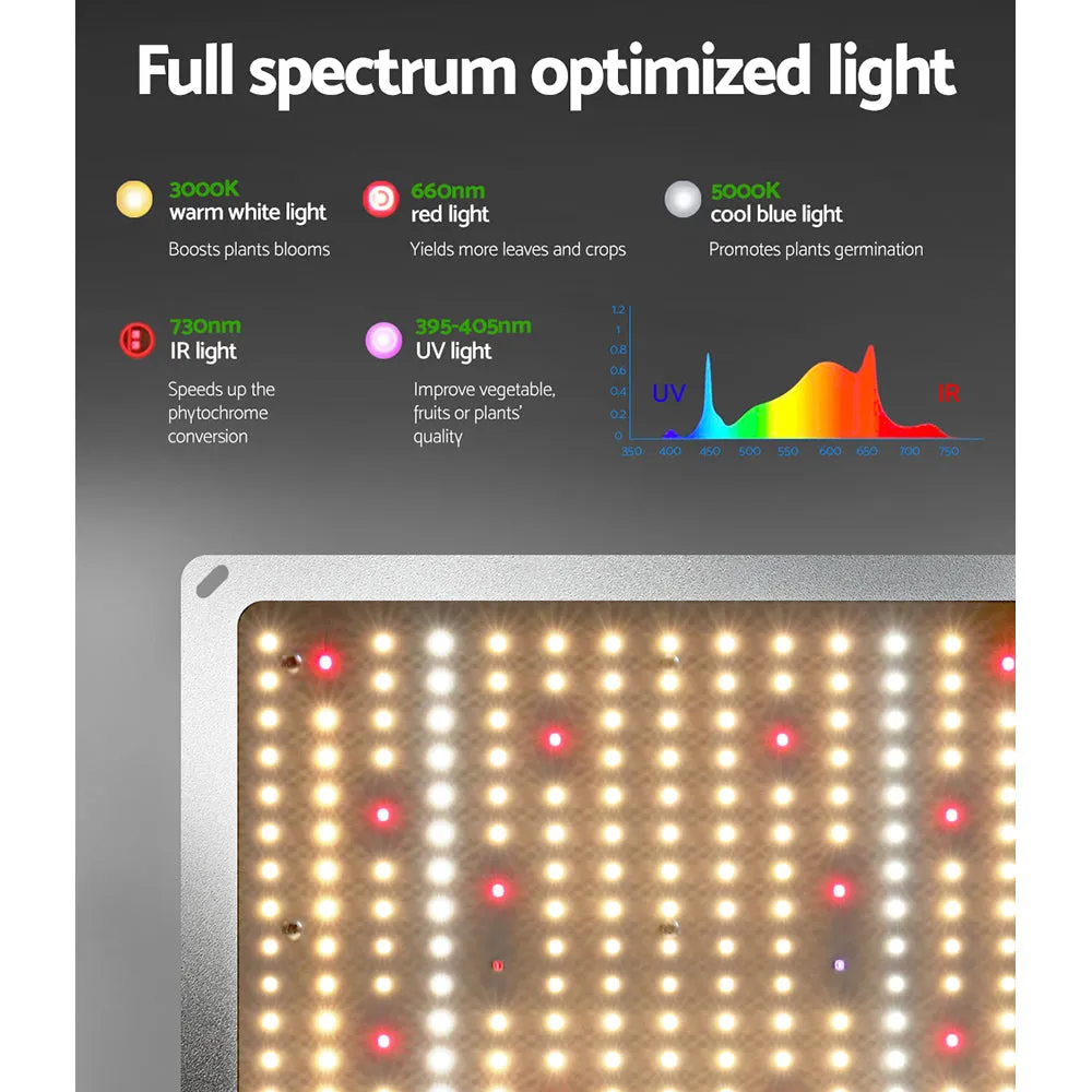 Full-Spectrum 4500W LED Grow Tent Light Kit, 150x150x200CM - Greenfingers