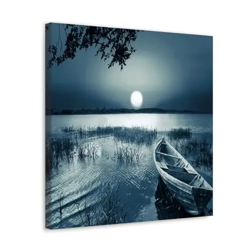 GADGETS WRAP Canvas Gallery Wrap Framed for Home Office Studio Living Room Decoration (10x10inch) - The Beach Alone