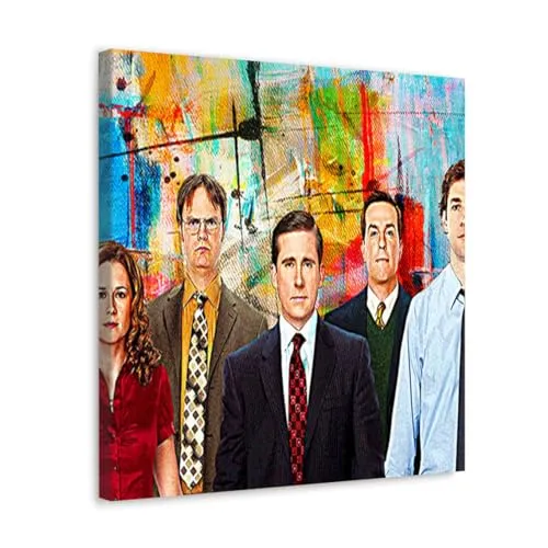 GADGETS WRAP Canvas Gallery Wrap Framed for Home Office Studio Living Room Decoration (10x10inch) - The Office