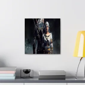 GADGETS WRAP Canvas Gallery Wrap Framed for Home Office Studio Living Room Decoration (10x10inch) - The Witcher 3 Wild Hunt