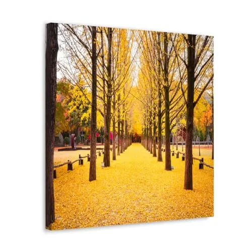 GADGETS WRAP Canvas Gallery Wrap Framed for Home Office Studio Living Room Decoration (10x10inch) - Trees & Garden