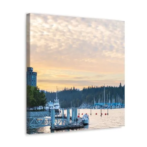 GADGETS WRAP Canvas Gallery Wrap Framed for Home Office Studio Living Room Decoration (10x10inch) - Vancouver Beyond