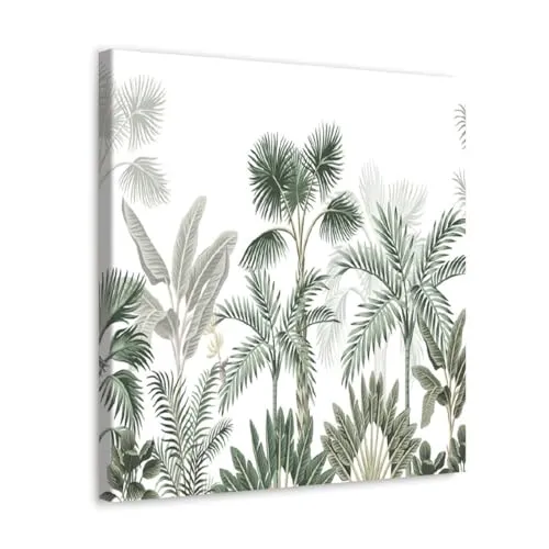 GADGETS WRAP Canvas Gallery Wrap Framed for Home Office Studio Living Room Decoration (10x10inch) - Various Tropical Tree