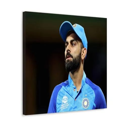 GADGETS WRAP Canvas Gallery Wrap Framed for Home Office Studio Living Room Decoration (10x10inch) - Virat Kohli Match Stratergy