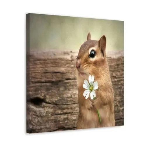 GADGETS WRAP Canvas Gallery Wrap Framed for Home Office Studio Living Room Decoration (10x10inch) - Welcome Spring