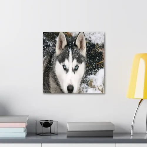 GADGETS WRAP Canvas Gallery Wrap Framed for Home Office Studio Living Room Decoration (10x10inch) - Wolf Eyes