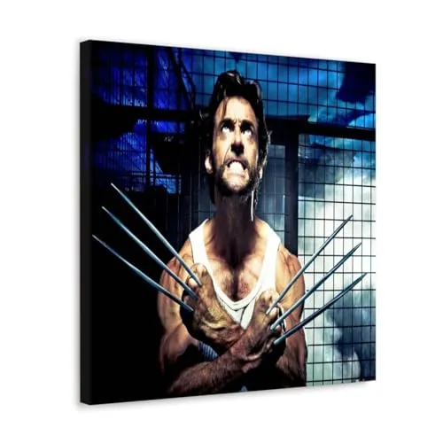 GADGETS WRAP Canvas Gallery Wrap Framed for Home Office Studio Living Room Decoration (10x10inch) - Wolverine (2)