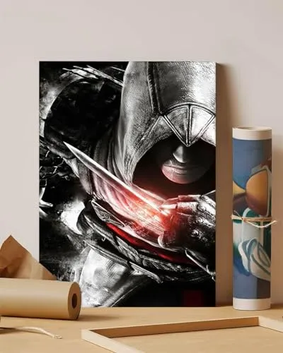 GADGETS WRAP Canvas Gallery Wrap Framed for Home Office Studio Living Room Decoration (11x14inch) - Assassins Attack Mode