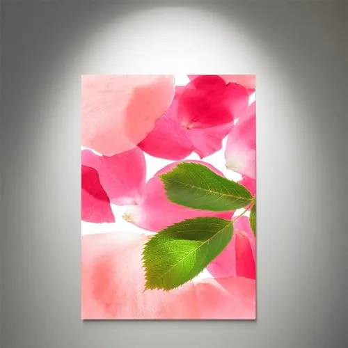 GADGETS WRAP Canvas Gallery Wrap Framed for Home Office Studio Living Room Decoration (11x17inch) - Rose Painting