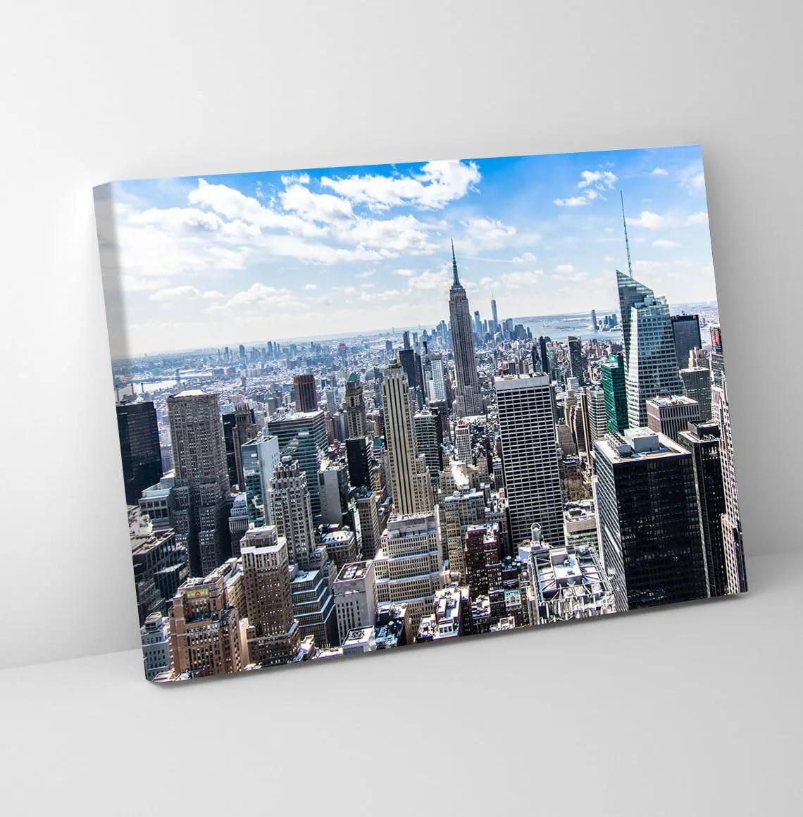 GADGETS WRAP Canvas Gallery Wrap Framed for Home Office Studio Living Room Decoration (11x9inch) - Beautiful Empire State Building, New York