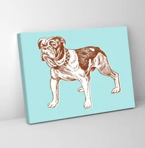 GADGETS WRAP Canvas Gallery Wrap Framed for Home Office Studio Living Room Decoration (11x9inch) - Mean Dog