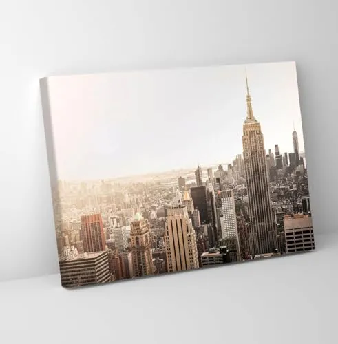 GADGETS WRAP Canvas Gallery Wrap Framed for Home Office Studio Living Room Decoration (11x9inch) - New York City Poster Poster