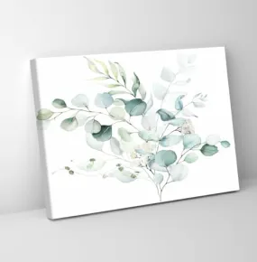 GADGETS WRAP Canvas Gallery Wrap Framed for Home Office Studio Living Room Decoration (11x9inch) - Plants Pattern Watercolor Painting