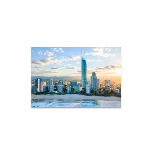 GADGETS WRAP Canvas Gallery Wrap Framed for Home Office Studio Living Room Decoration (11x9inch) - Queensland's Gold Coast