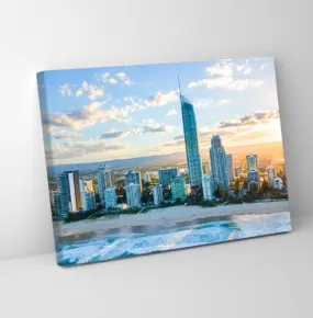 GADGETS WRAP Canvas Gallery Wrap Framed for Home Office Studio Living Room Decoration (11x9inch) - Queensland's Gold Coast