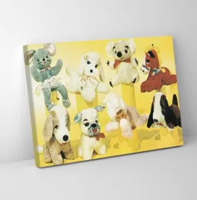 GADGETS WRAP Canvas Gallery Wrap Framed for Home Office Studio Living Room Decoration (11x9inch) - Stuffed Animals (3)