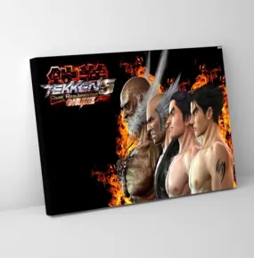 GADGETS WRAP Canvas Gallery Wrap Framed for Home Office Studio Living Room Decoration (11x9inch) - Tekken Gen