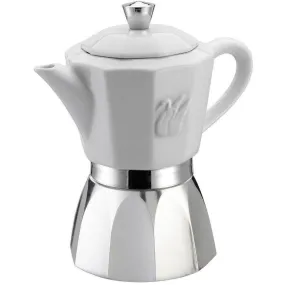 GAT Chic Ceramic Top 6 or 4 Cup Espresso Maker