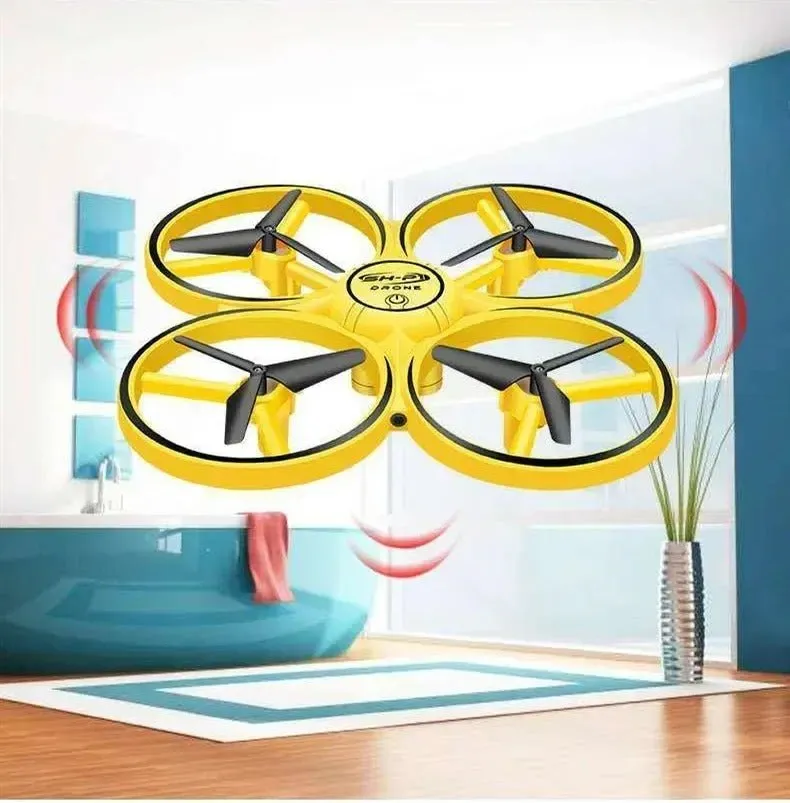 Gesture Sensing Drone - Small RC Quadcopter Drone Aircraft With Smart Watch Controlled