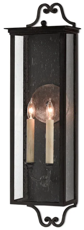 Giatti 2-Light Outdoor Wall Sconce in Midnight