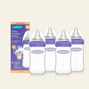 Glass Feeding Bottles 160ml with NaturalWave® Teat