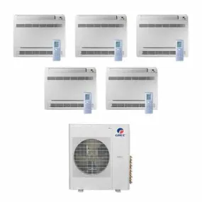 GREE Multi Gen2 Series 42,000 BTU 5-Zone Mini Floor Console 9K 9K 12K 12K 12K Ductless Mini-Split System