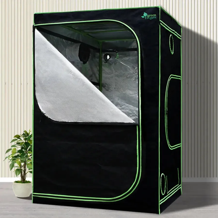 Green Fingers Grow Tent 1000W LED Grow Light 150X150X200cm Mylar 6" Ventilation