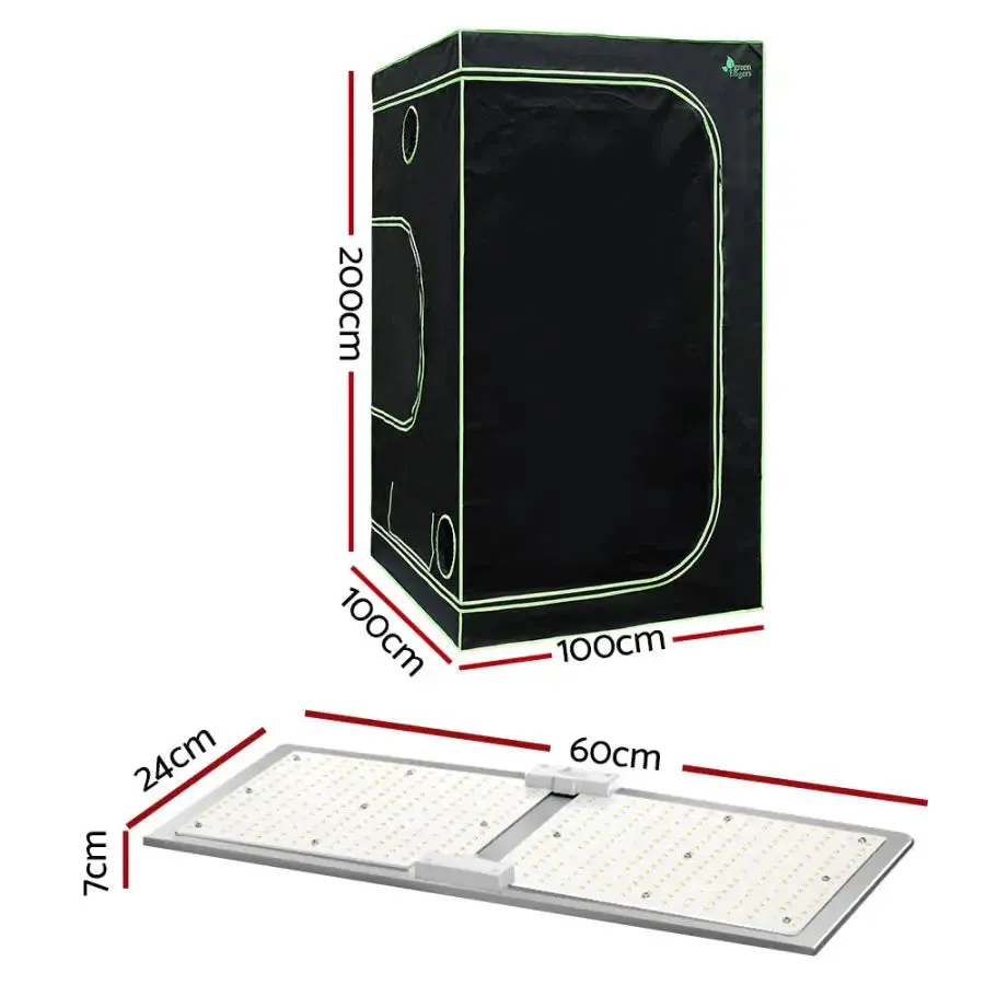 Green Fingers Grow Tent 2200W LED Grow Light Hydroponics Kits Hydroponic System