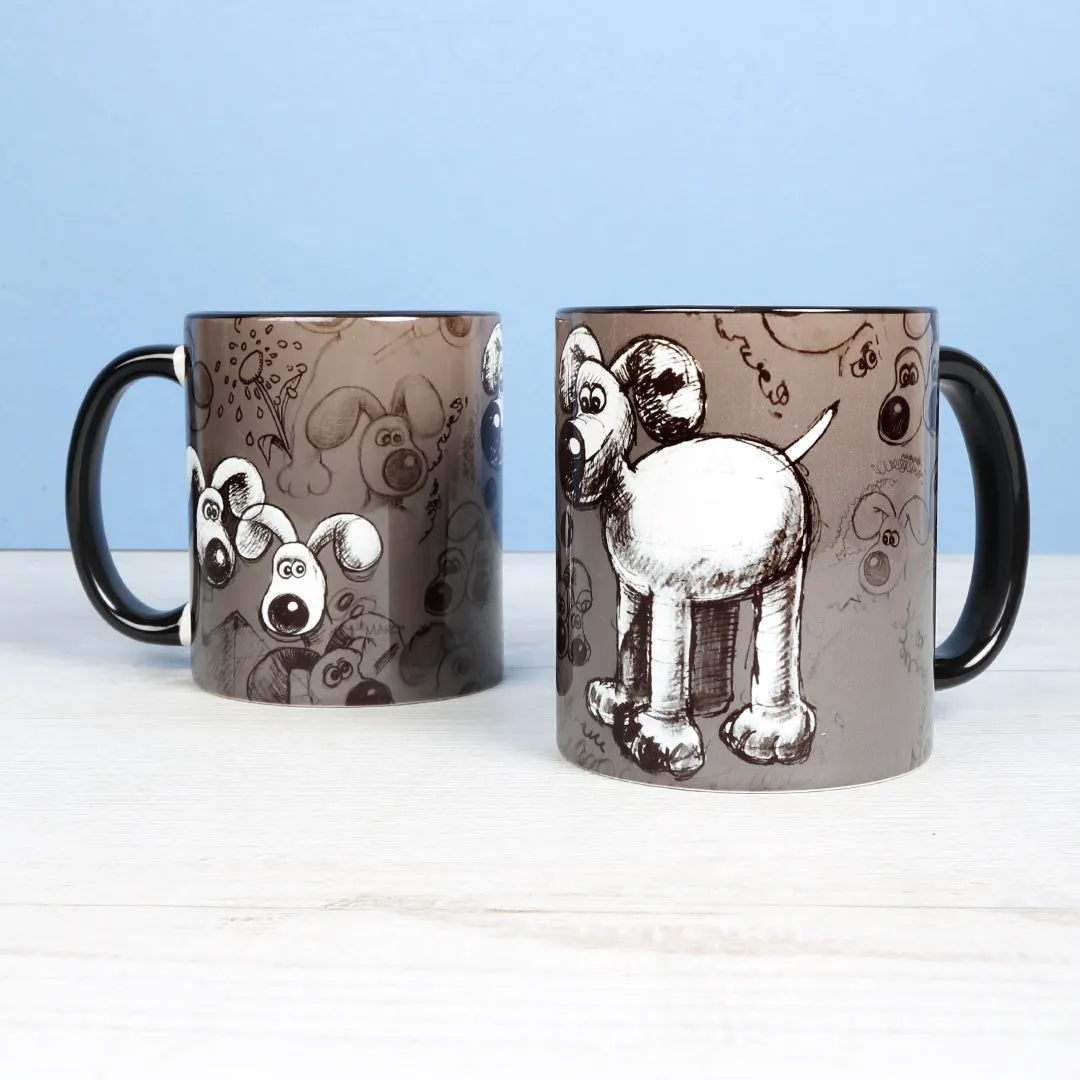 Gromit Grey Sketch Mug