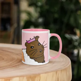 Guinea Pig with Crown Pink Mug