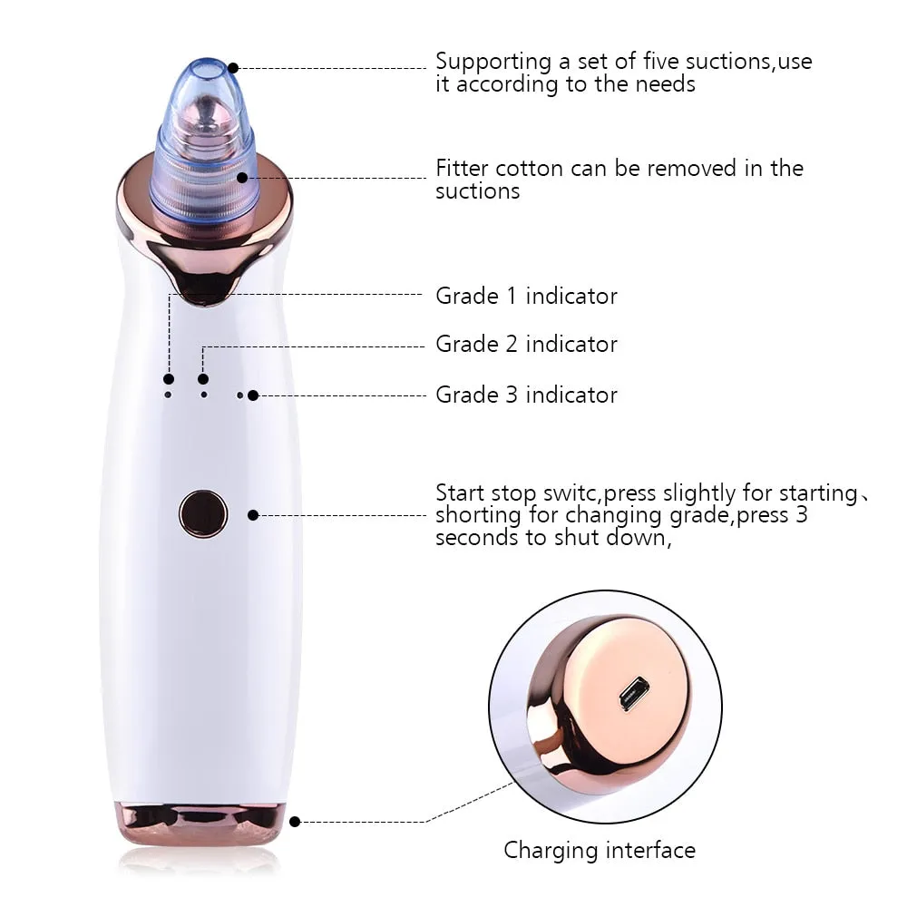 Hailicare Premium Skin Vacuum Pore Cleaner & Microderm Tool