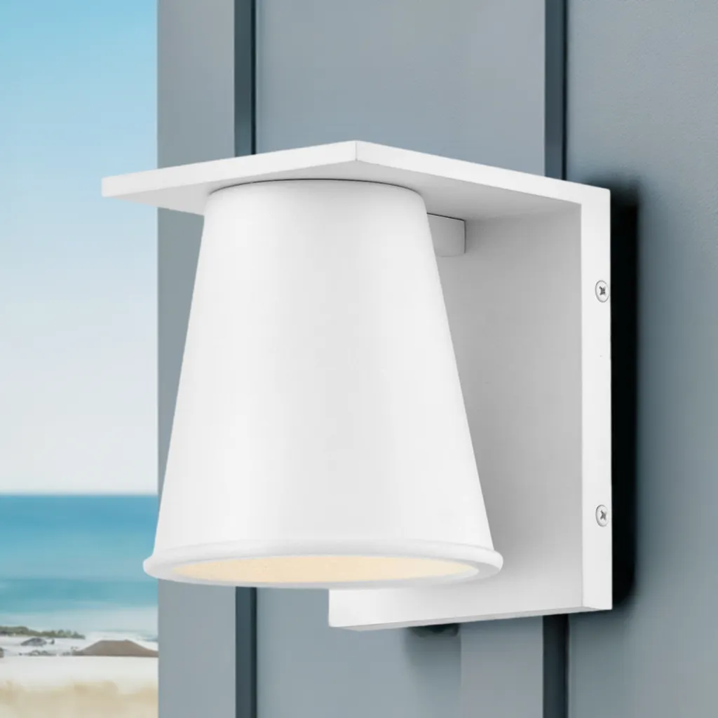 Hans Coastal Outdoor Wall Mount - Dark Sky Compliant - Textured White