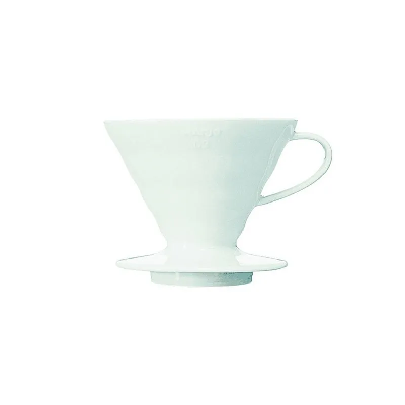 Hario Bloom V60 Ceramic Coffee Dripper White - Size 02