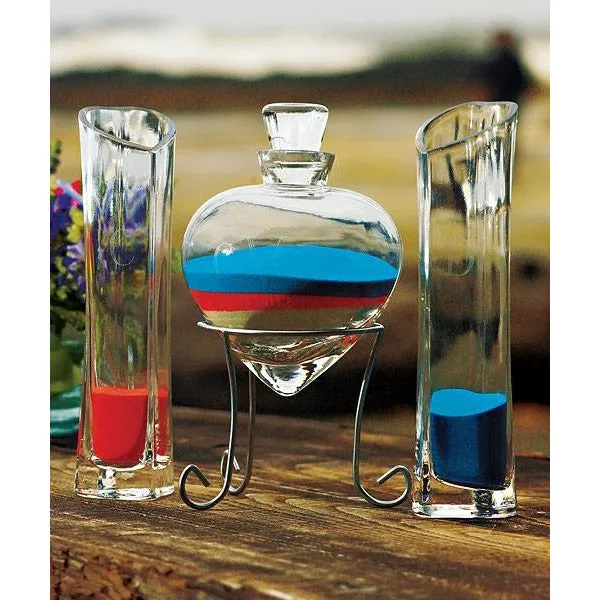 Heart Shaped Sand Ceremony Vase Set