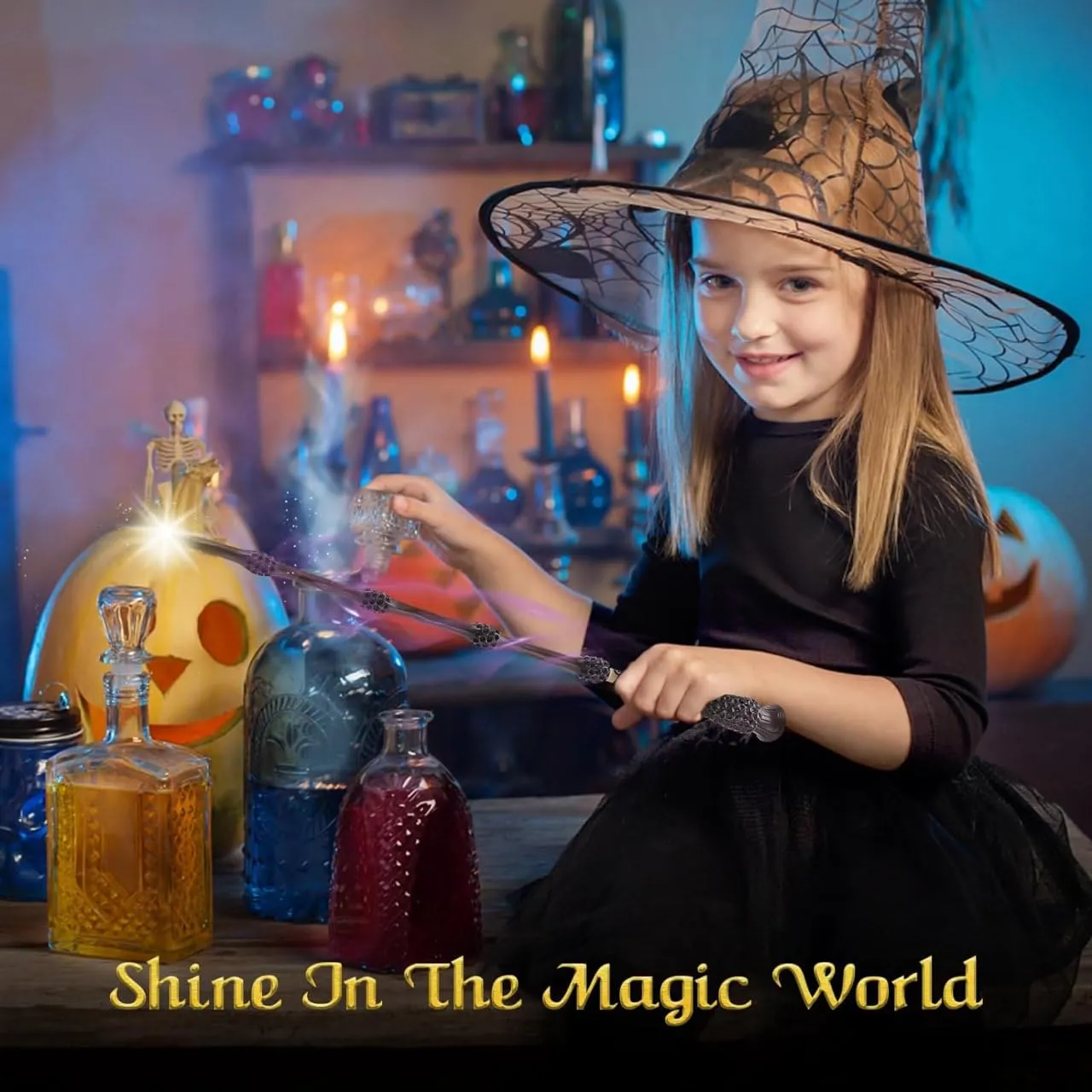 Hermoine Light Wand Toy for Kids Gift with Sunglass Harrypotter