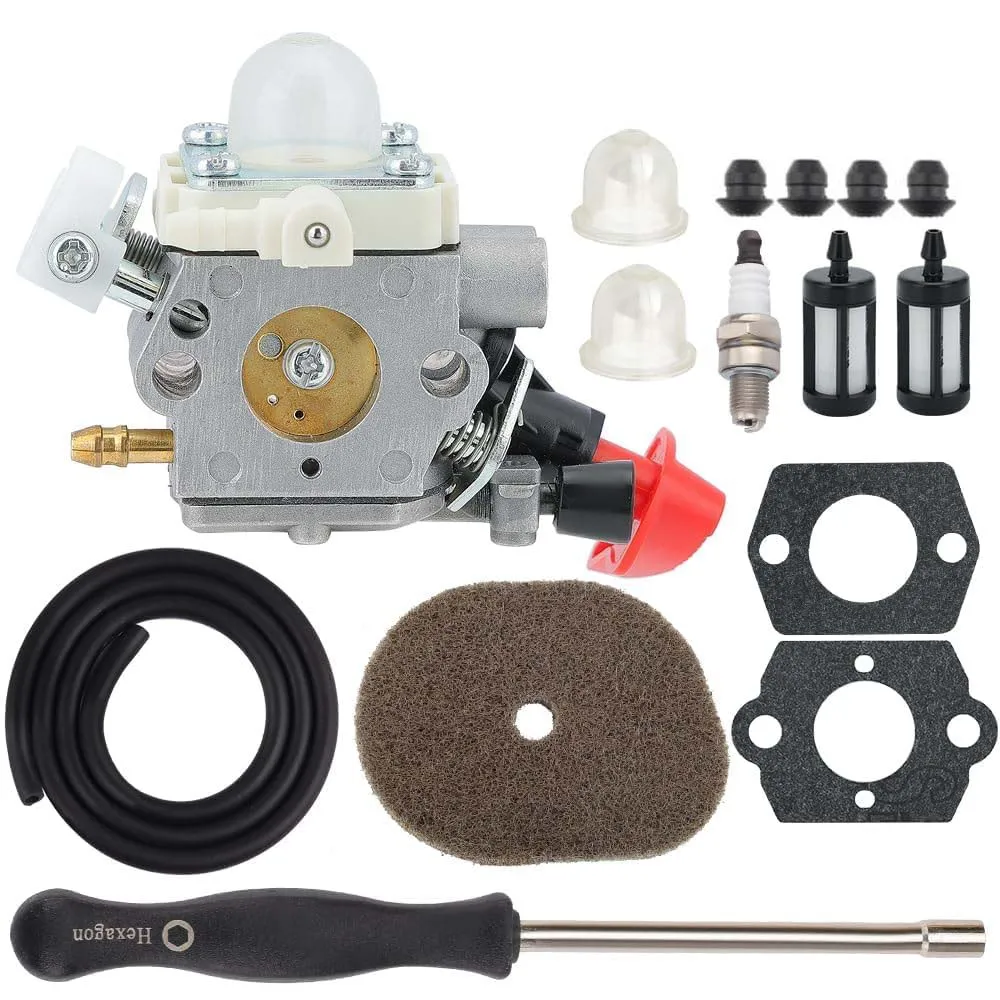 Hipa Carburetor Kit for Stihl FS 56 RC FS56 FS56RC FS56C HT56C KM56 FS50 HT56 KN56 KM56C Trimmer Replaces C1M-S267A 4144 120 0608