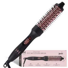 Hot & Hotter Tourmaline Ceramic Hot Styling Brush 1.25" Black